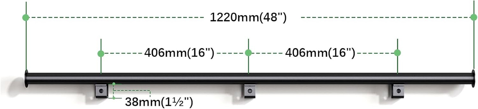 4FT Sliding Track for Rolling Loft Ladder – Aluminum Hardware for Attics & More
