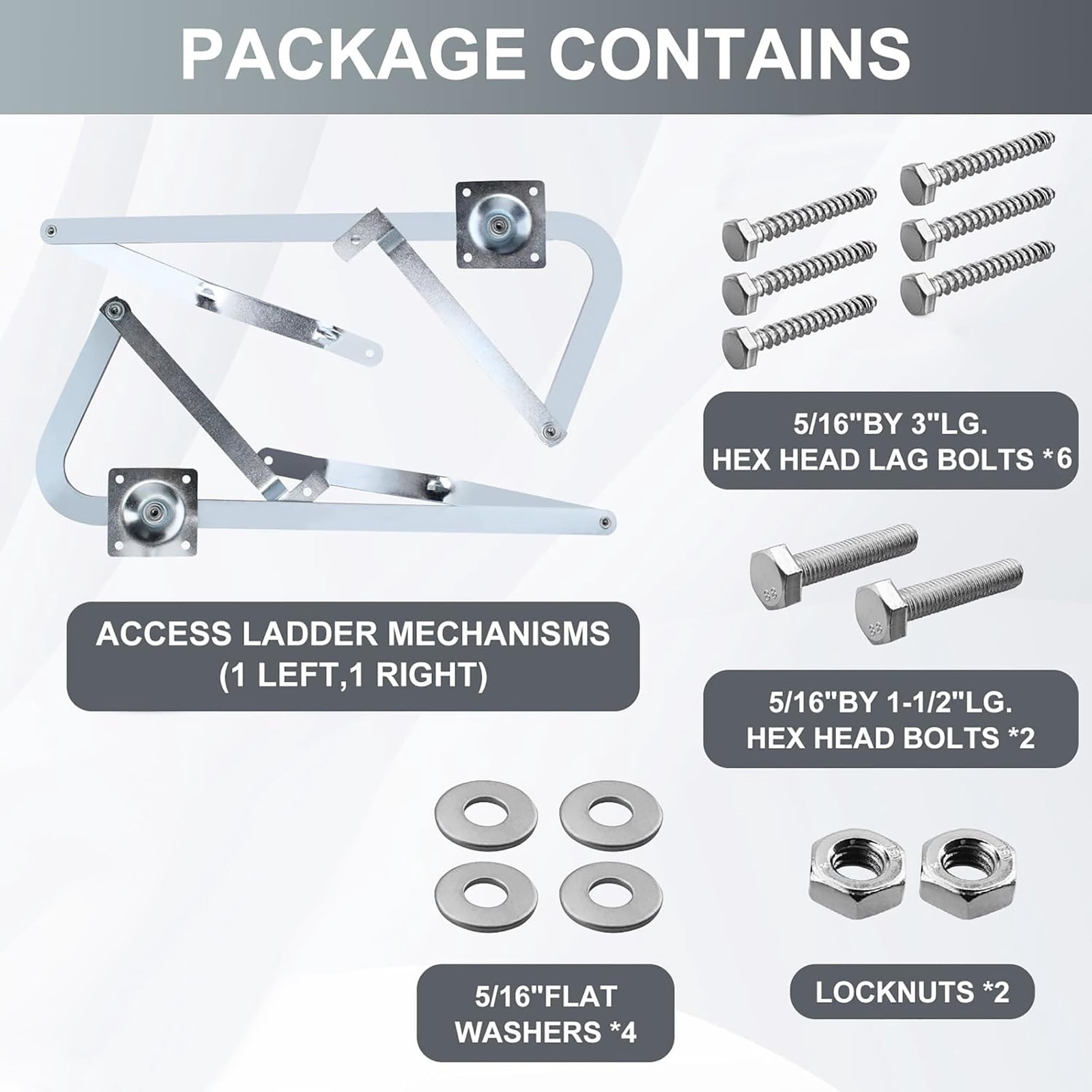 Attic Ladders Hinge Arms Compatible with Werner Mk5 WU2210 W2208 W2210 2010-UP
