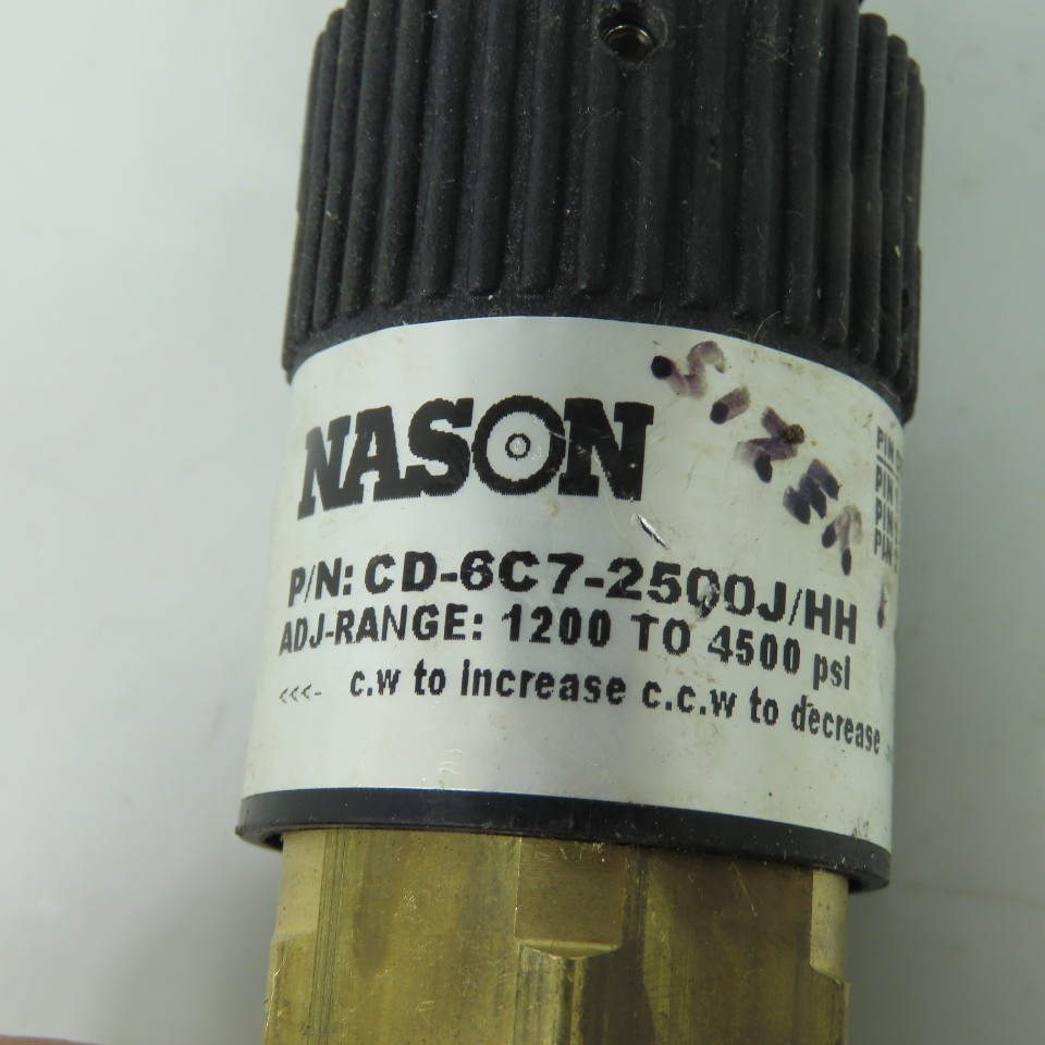 Nason CD-6C7-2500J/HH Adjustable Pressure Switch 1200-4500 PSI