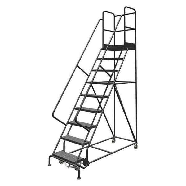 NEW! Tri-Arc 126 in H Steel Rolling Ladder, 9 Steps, 450 lb Load Cap!!