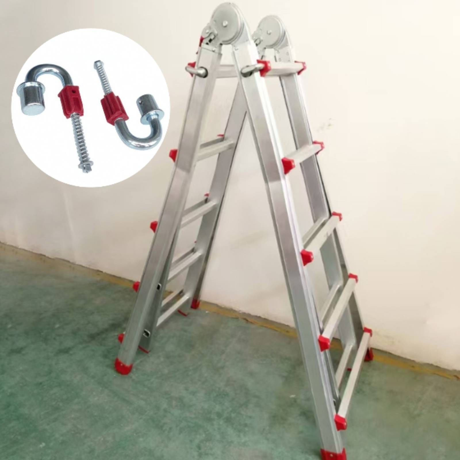 Ladder Hook Red Connector Metal Ladder Hook Threaded
