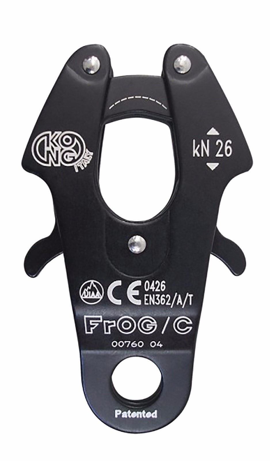 Kong Frog Connector – Black Carabiners – ALUMINUM ALLOY – AUTOMATIC CLOSURE