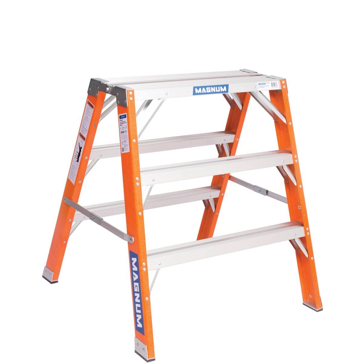 Magnum Tool STS3-F 3ft Fiberglass Sawhorse Step-Up Bench 10in Top