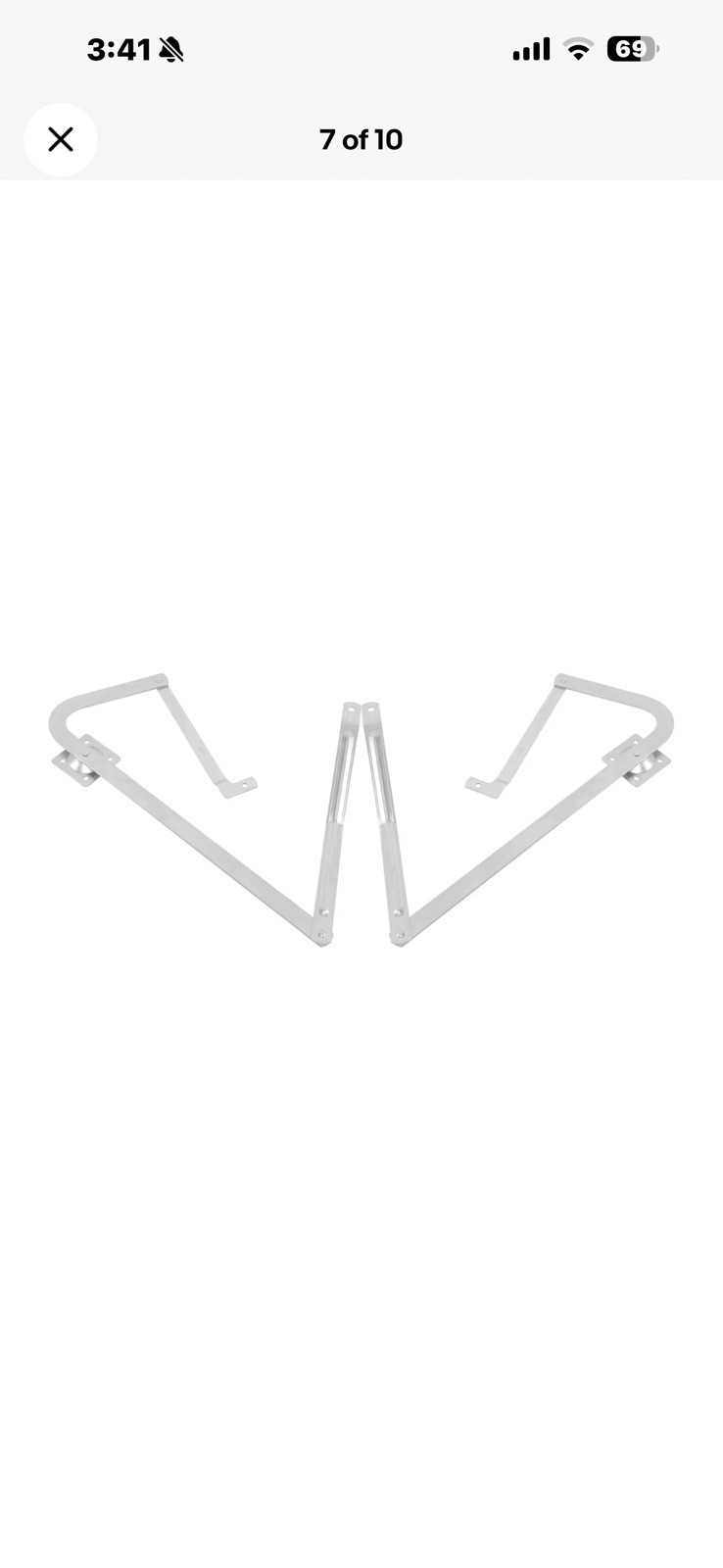 Pair Attic Ladder Spreader Hinge Arms Fits for MFG After 2010 Werner Series 55-2