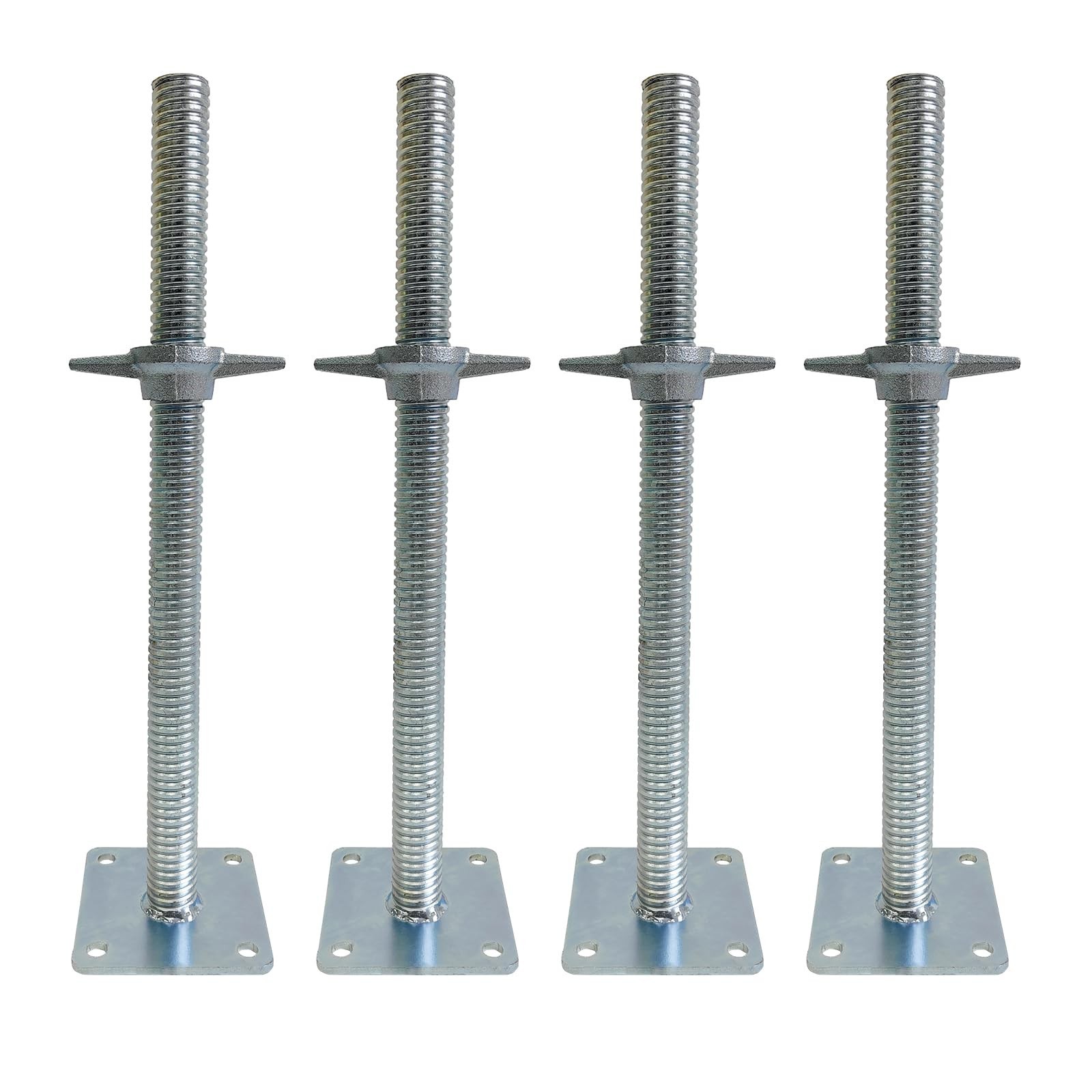 4 Pack Adjustable Leveling Jack Feet Screw Hollow Leg for Baker Scaffolding