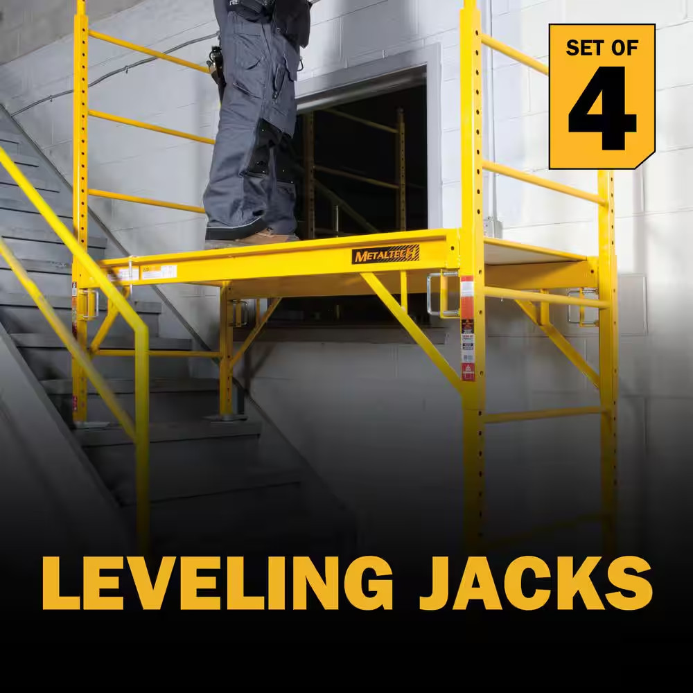 12 In. Galvanized Steel Leveling Jacks Adjustable up to 6 Inches for Baker Sc…