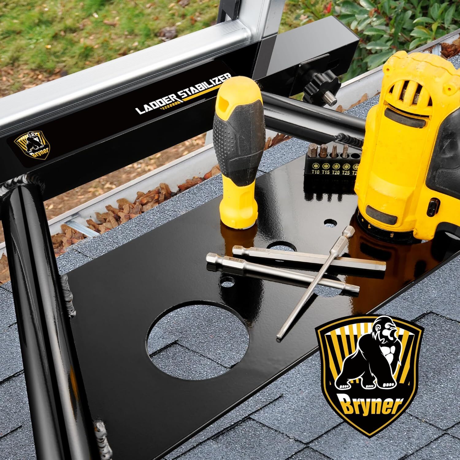 Ladder Stabilizer for Roof Gutter Ladder Standoff for Roof Wall Standoff 22-29.5