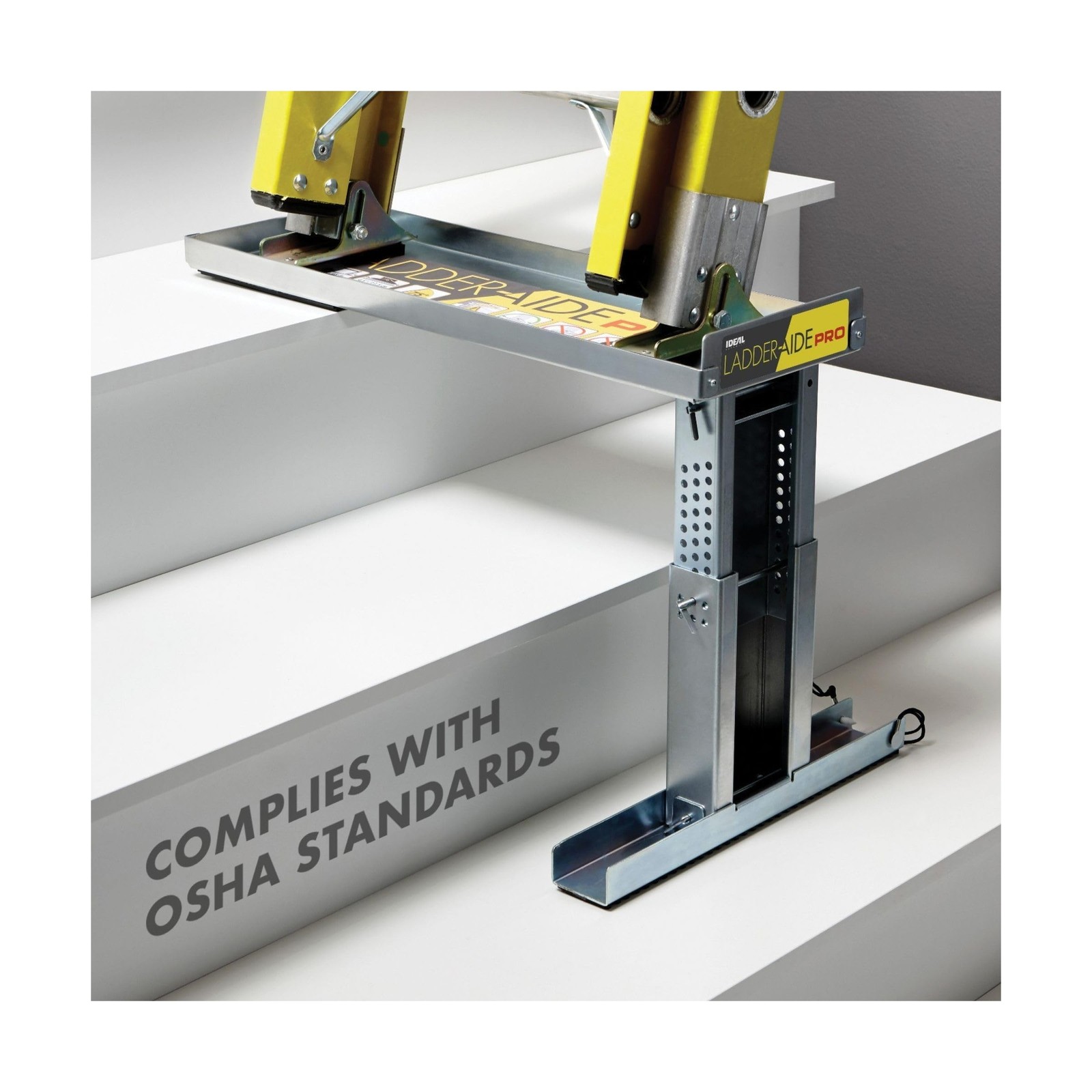 Ideal Security Foldable Ladder-Aide PRO: Fits Steps 4.921″ to 7.875″ High, La…