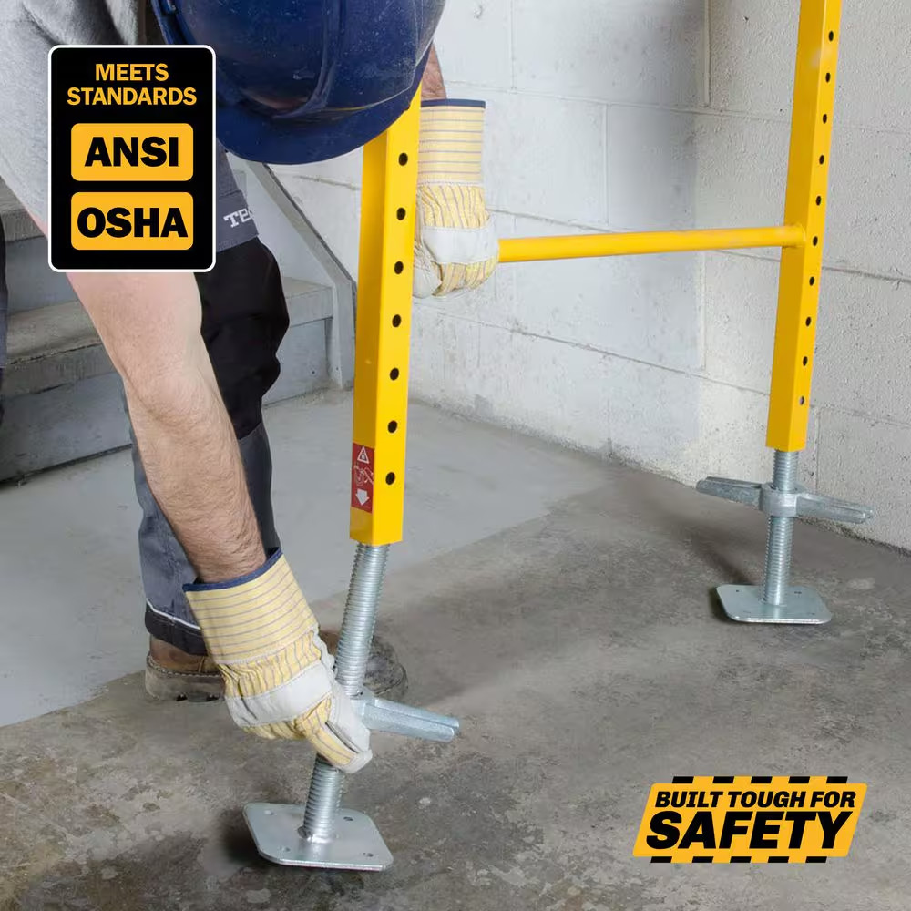 12 In. Galvanized Steel Leveling Jacks Adjustable up to 6 Inches for Baker Sc…
