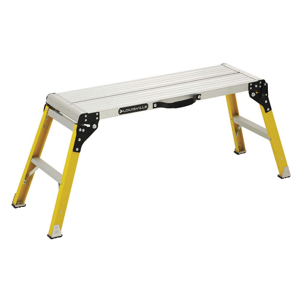 LOUISVILLE L-3042-03 Fold-Up Work Platform,Fiberglass,21″H 33J771