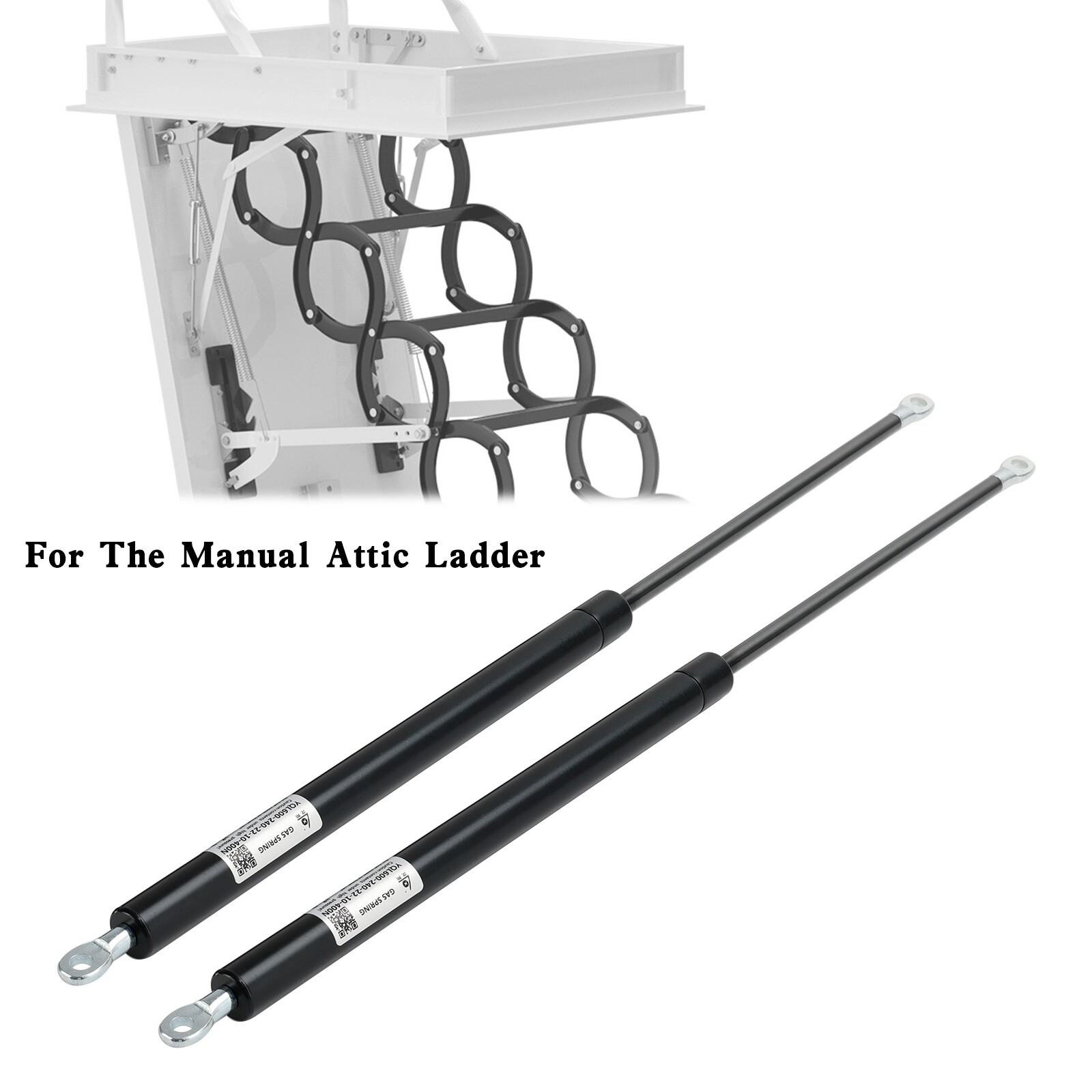 2pcs Attic Ladder Hydraulic Rod Bracket Accessories Replacement B9
