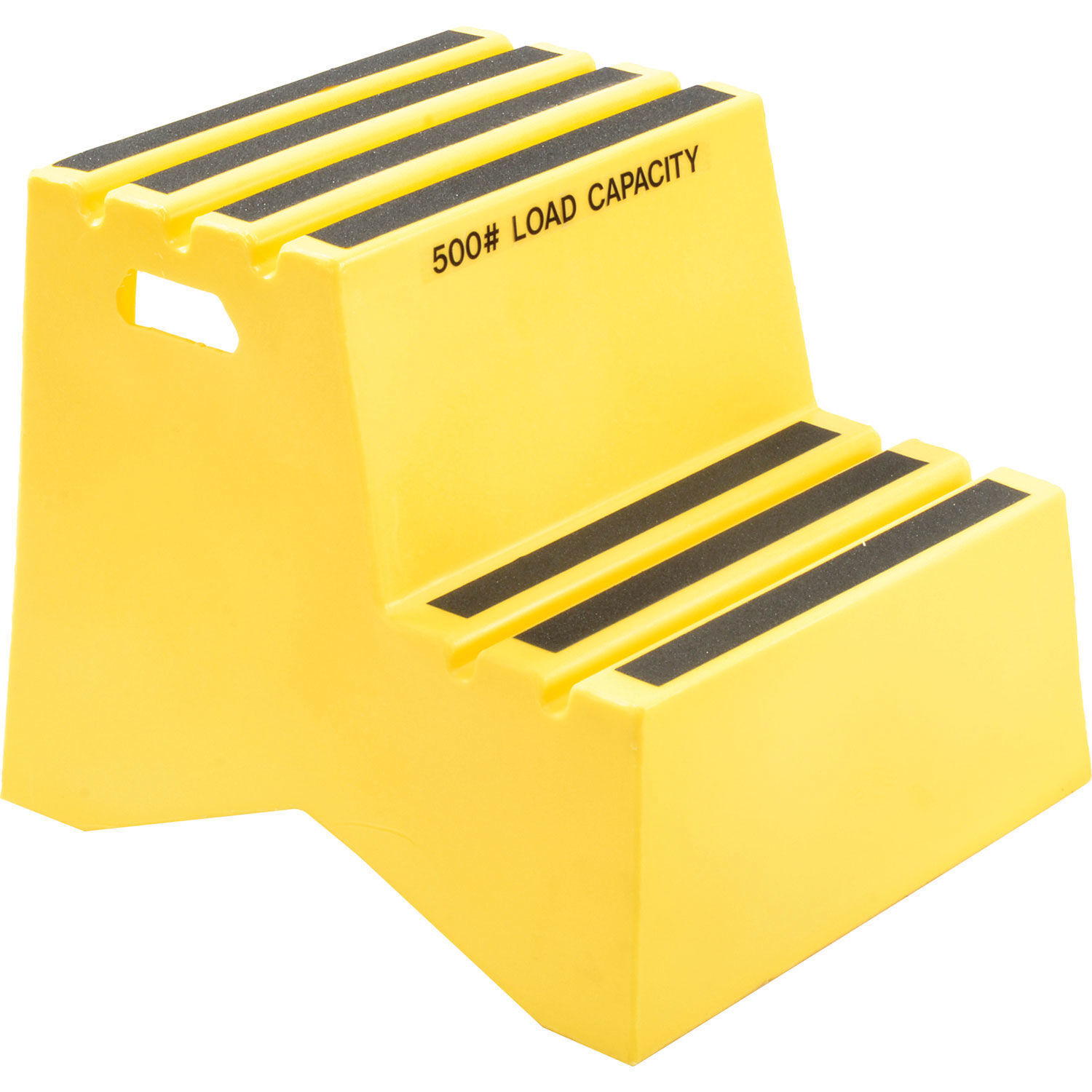 2 Step Plastic Step Stand 21″W x 24-1/2″D x 19-1/2″H Yellow