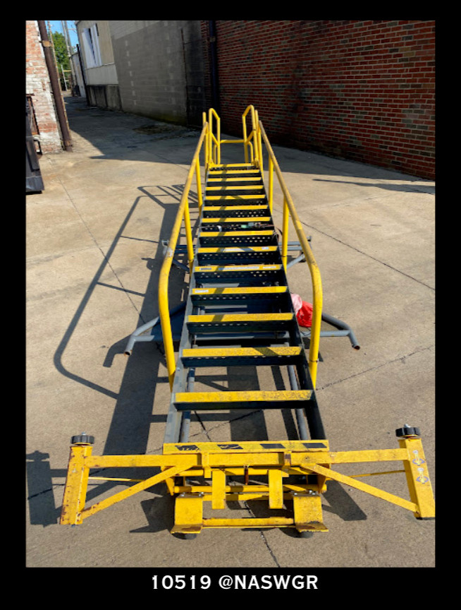Cotterman Workmaster Heavy-Duty Rolling Ladder – 15 Step Ladder