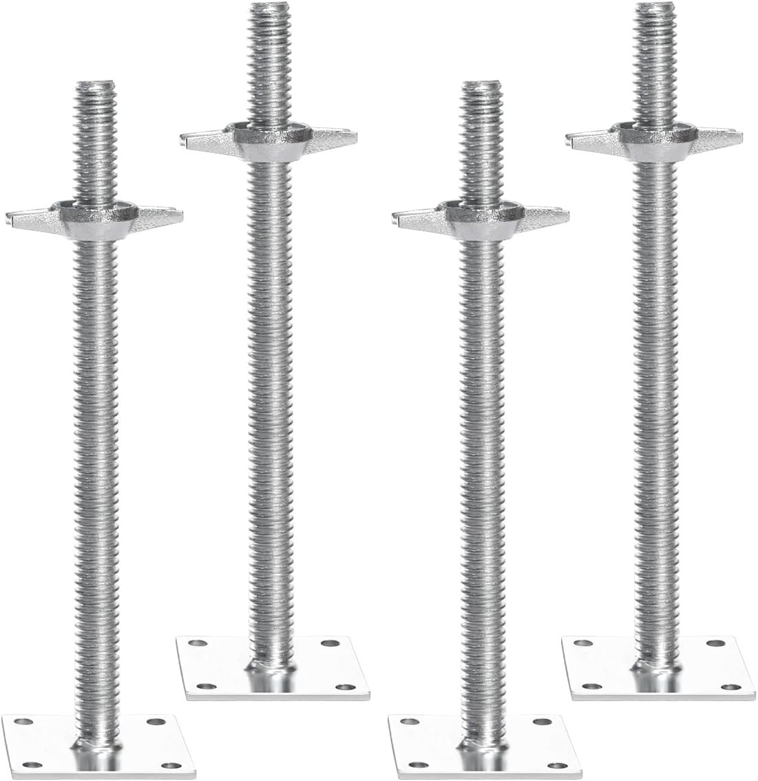 4-Pack Adjustable Scaffold Leveling Jacks – 3307lbs Capacity