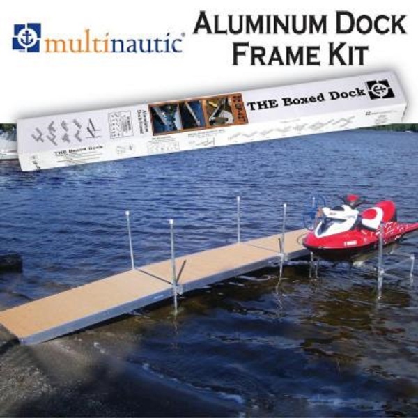 NEW MULTINAUTIC 21111 ALUMINUM DOCK IN A BOX KIT 4′ X 8′ OVERSTOCK SALE 4715769