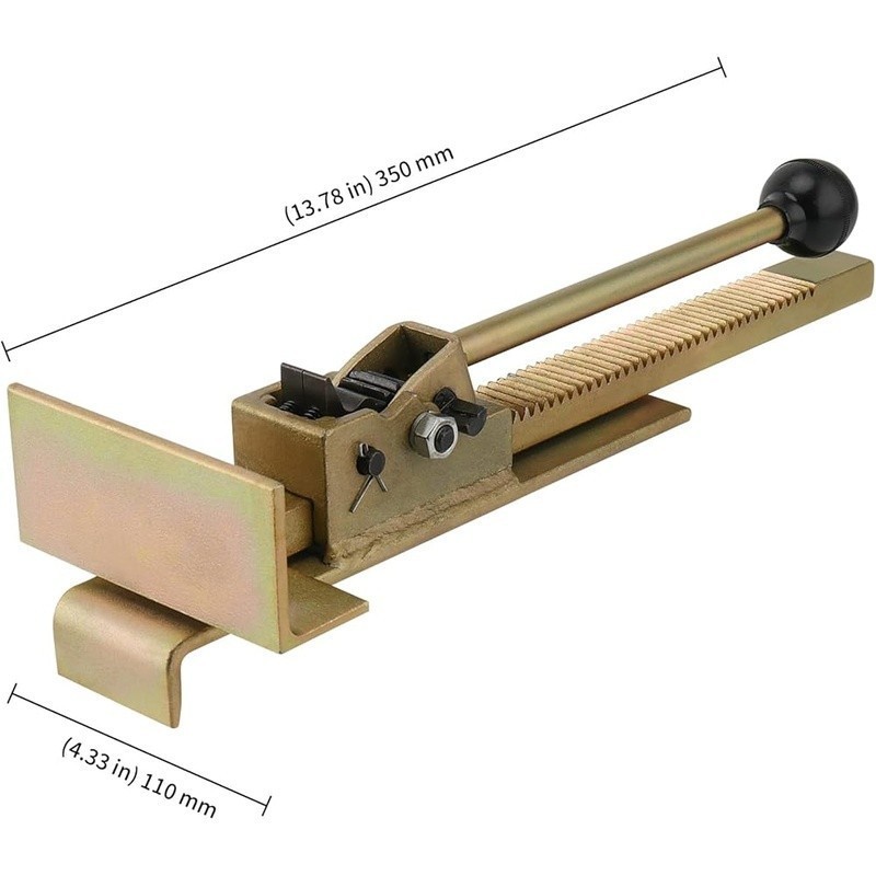 Hardwood Flooring Jack Tool Cast Steel Adjustable Ratchet Mechanism Easy Use