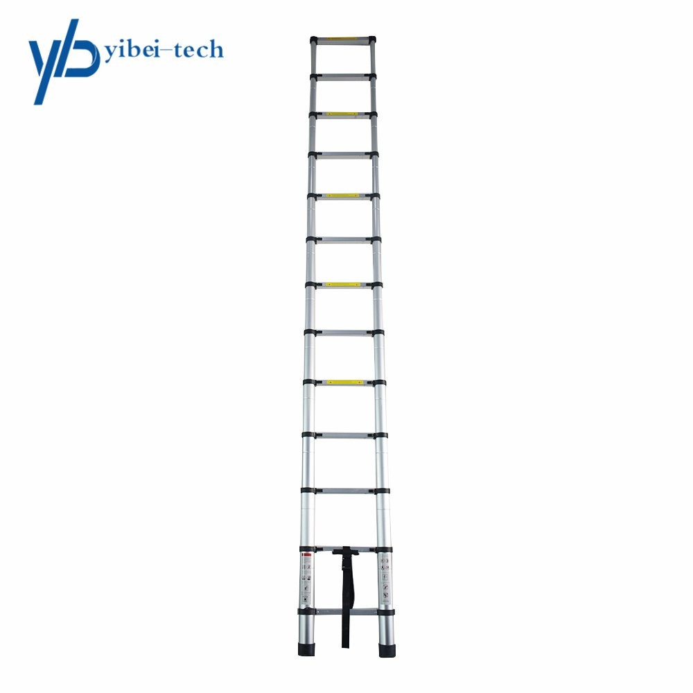 12.5FT Aluminum Multi Purpose Telescopic Extension Ladder Heavy Duty Step Ladder