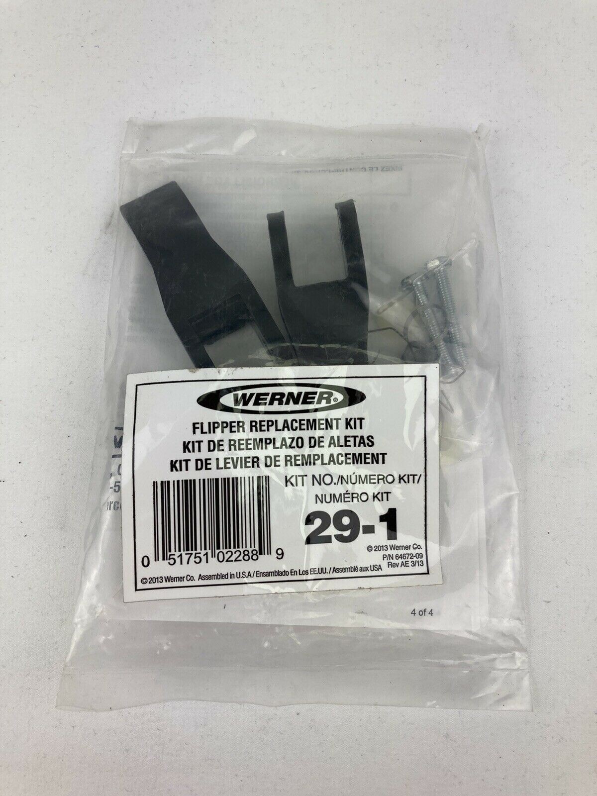 Werner 29-1 Replacement Flipper Kit Fiberglass & Aluminum Extension Ladder Parts