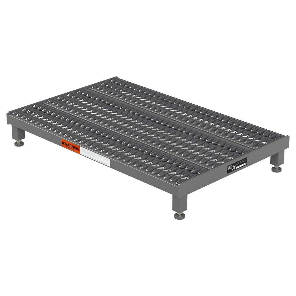 GRAINGER APPROVED AHW-L-2436 Work Platform,Adjstbl Ht,Stl,5 to 8 In H 9X081