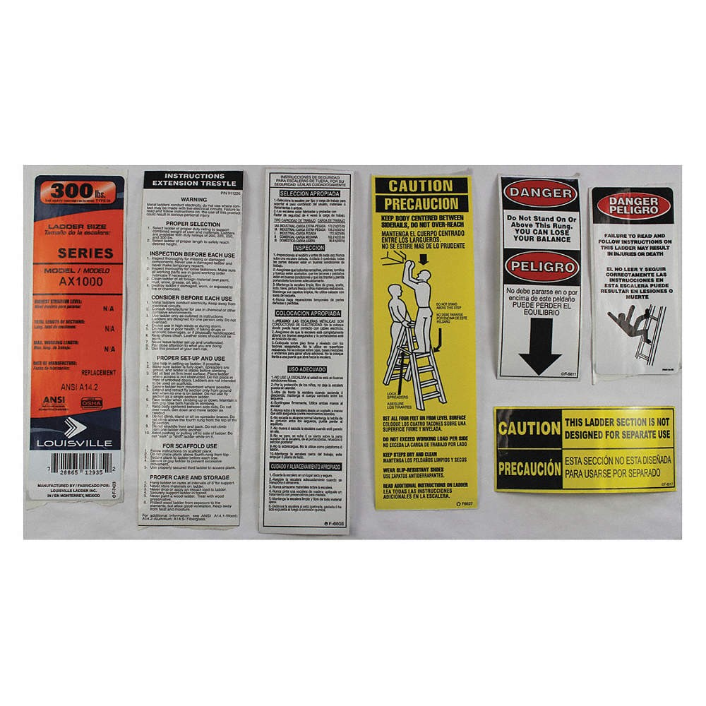 LOUISVILLE LADDER Label Kit 42DV98