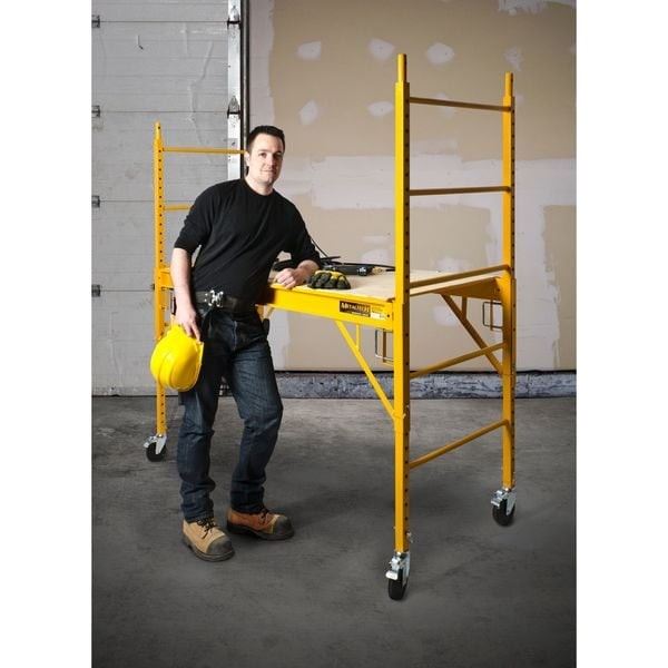 Metaltech I-Cisc Scaffold Tower, Steel, Adjustable Platform Height