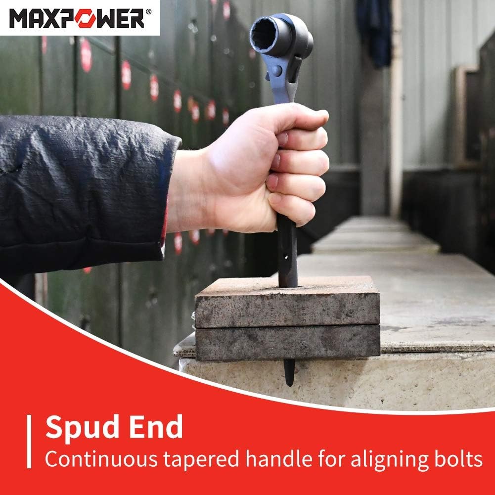 Scaffold Wrench Set Dual Socket Ratchet Tool for Construction