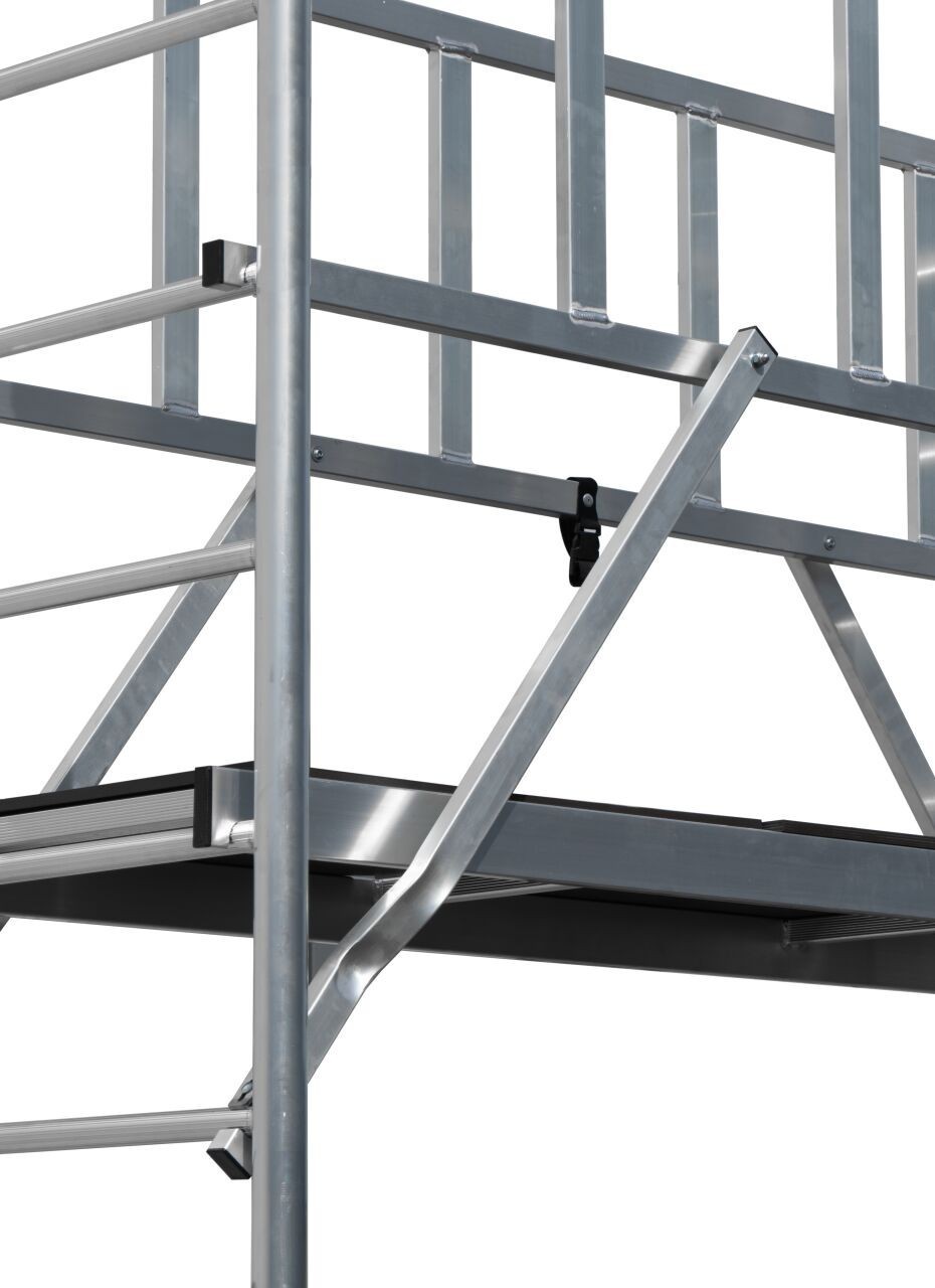 €0 delivery ALU mobile scaffold PROTEC 1000 – working height 10.20 m – NEW