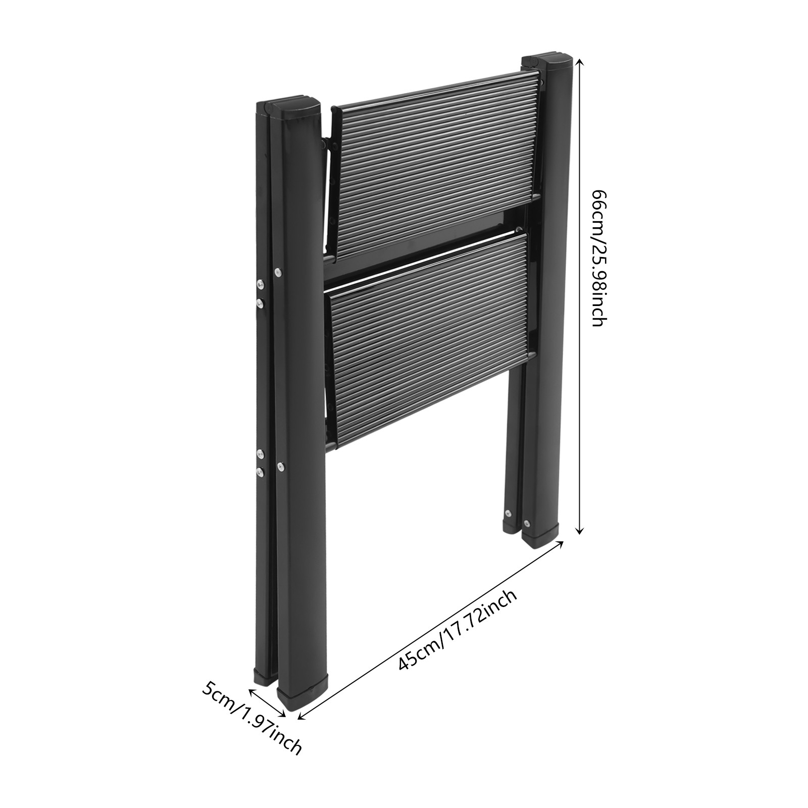 Folding Step Ladder Stool Multi-Purpose Aluminium Alloy Folding Heavy Duty