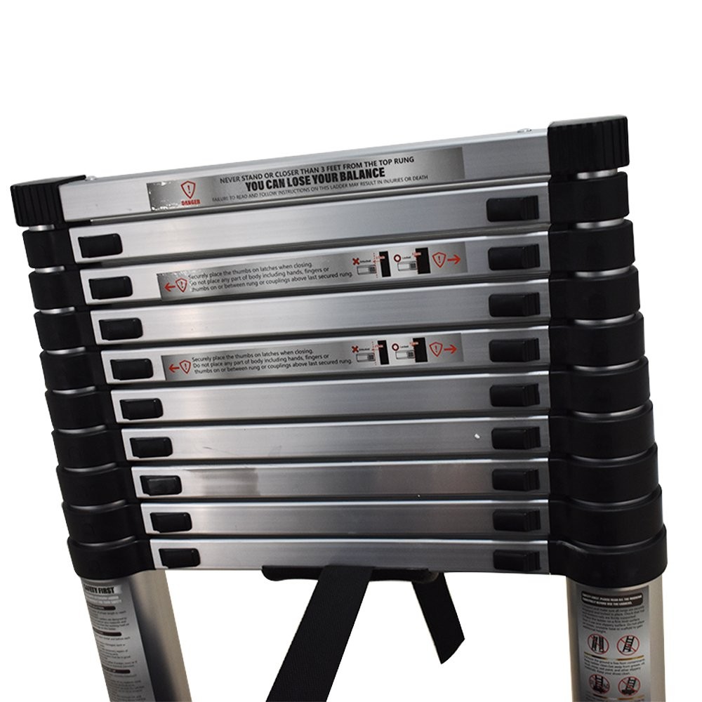 10.5FT Step Ladder Extension Telescoping Lightweight Portable Telescopic Ladders
