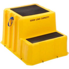 2 Step Nestable Plastic Step Stand – Yellow 26″”W x 33″”D x 20″”H – NST-2 YEL US