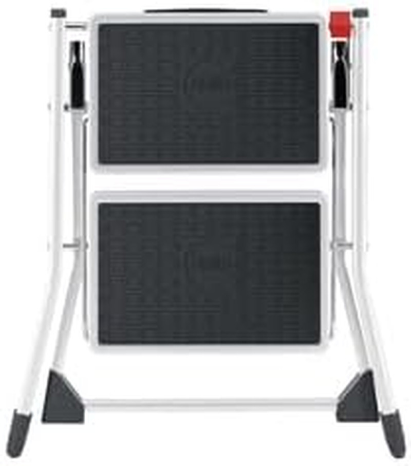 MK60 Mini Steel Step Stool – 330 Lb Capacity, Anti-Slip, Compact Design