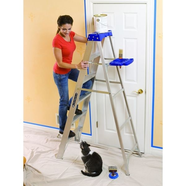 Louisville As2104 4 Ft Aluminum Stepladder, 250 Lb Capacity