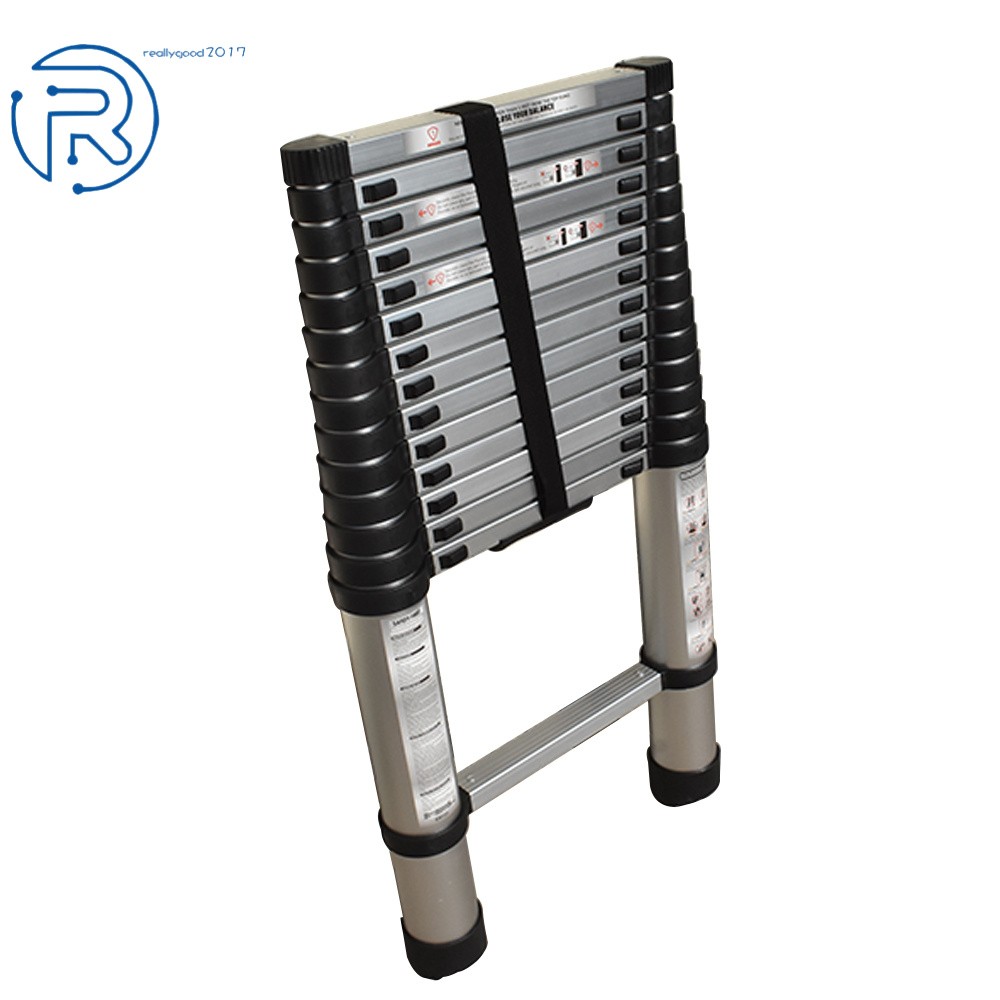 14.5 Feet Aluminum Step Ladder Telescoping Extension Multi Purpose Ladder