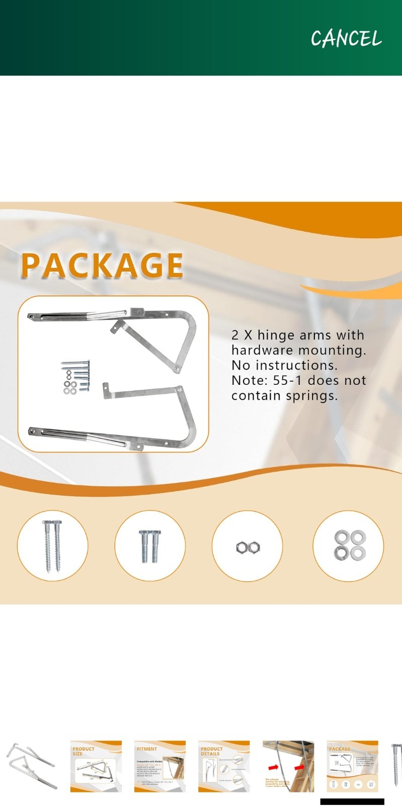 Access Ladder Spring Loaded Mechanism for Werner All Folding Models
