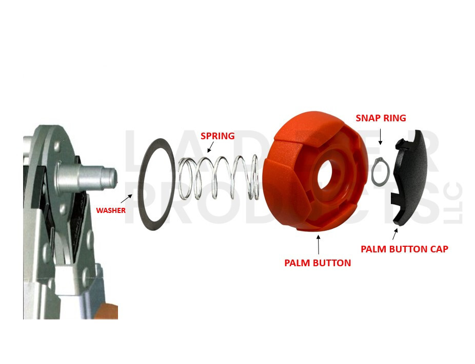 Little Giant Plastic Palm Button with Spring 53324