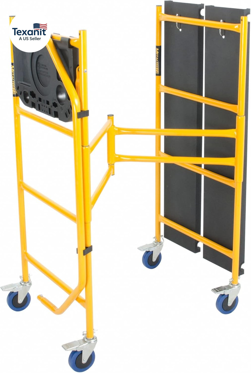 4 Ft Scaffolding Platform, Adjustable, Foldable and Rolling Scaffold Platform wi