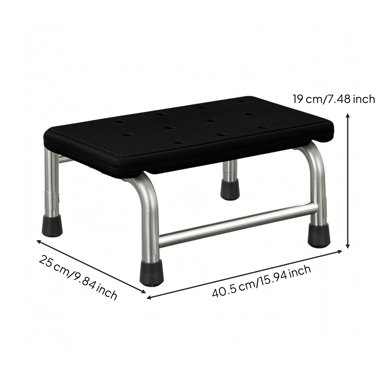 Medical Footstep Stool Rounded Corners Medical Care Furniture Padded-Looking