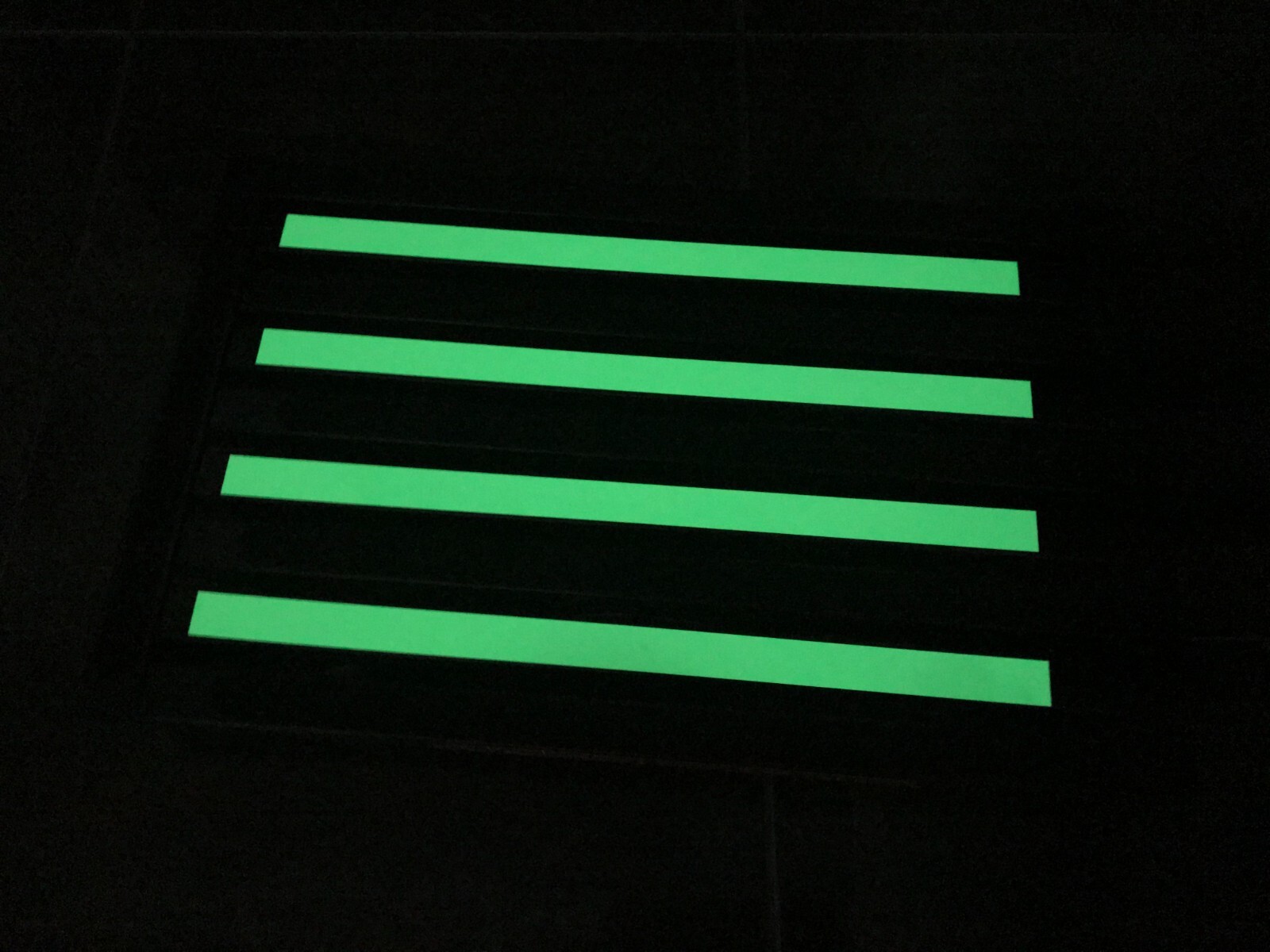 Caravan RV Lightweight Compact ILLUMINATING Folding Platform Step 22cm Black