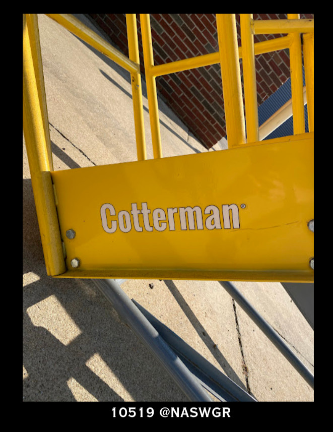 Cotterman Workmaster Heavy-Duty Rolling Ladder – 15 Step Ladder