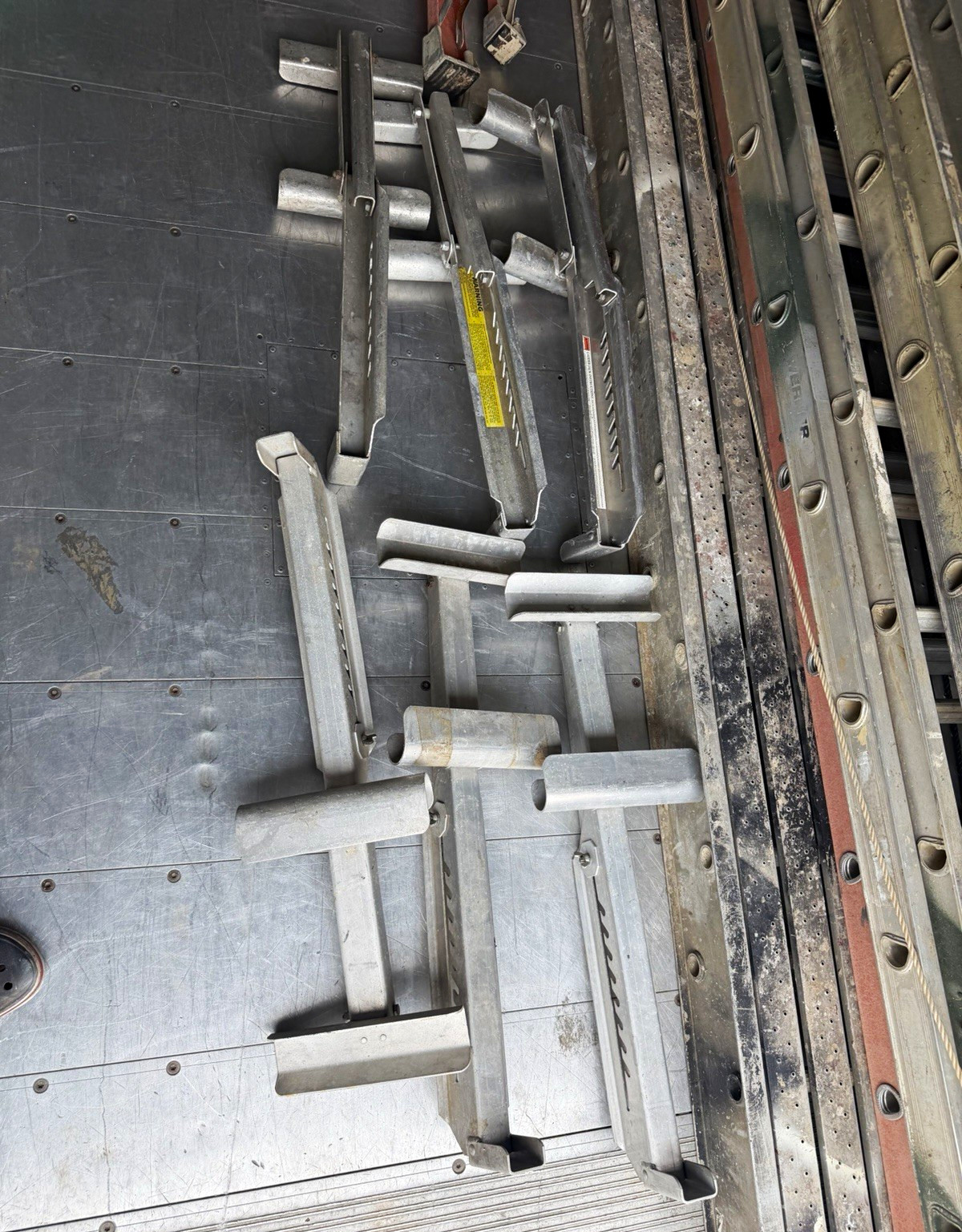 Assorted Aluminum Modular Scaffolding Components Brackets, T-Head Ledger Lot 6