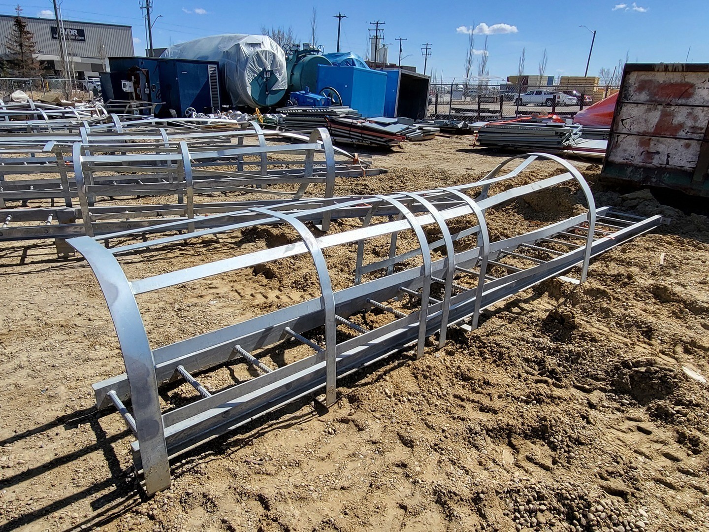 17ft. Steel Caged Ladder