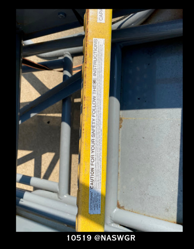 Cotterman Workmaster Heavy-Duty Rolling Ladder – 15 Step Ladder