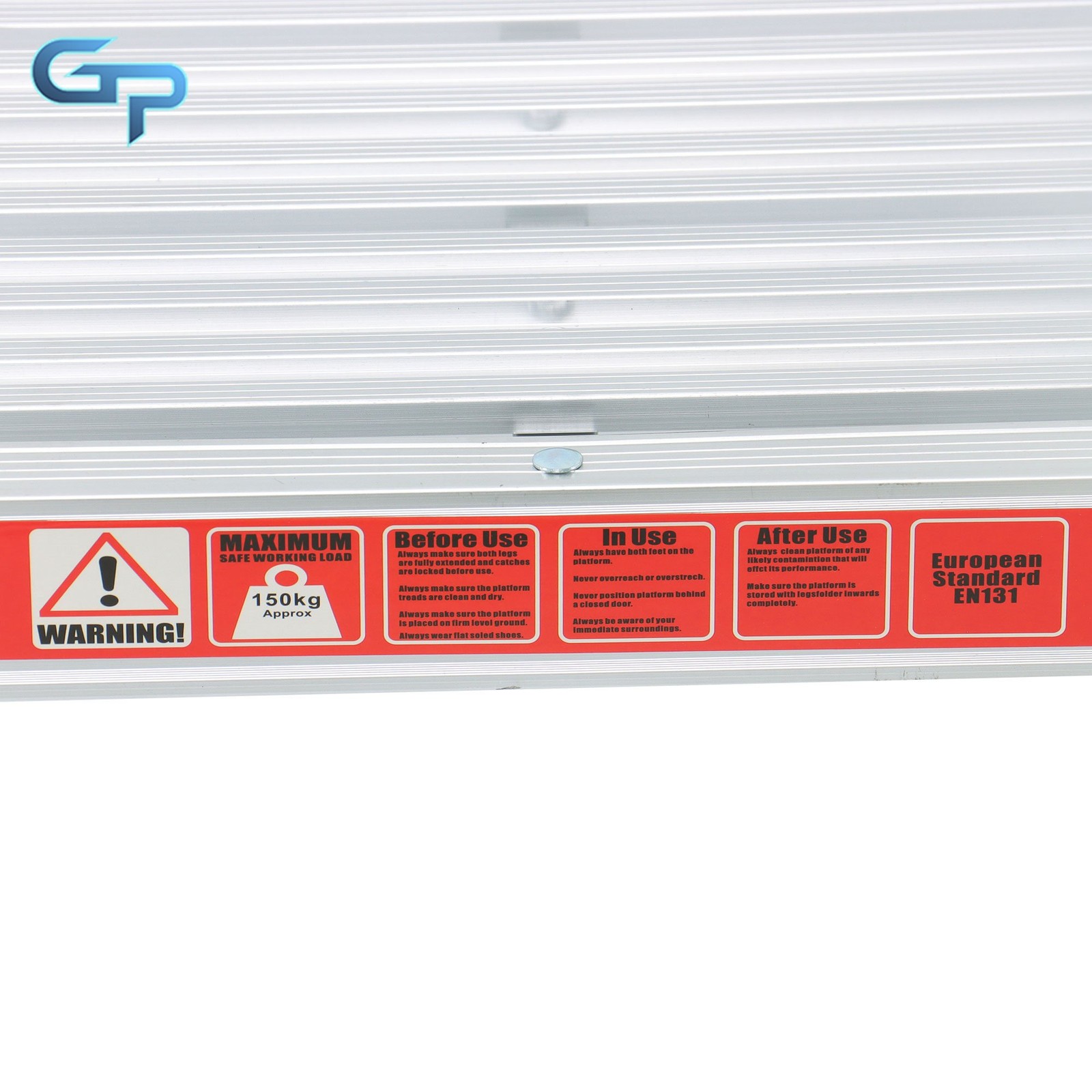 Aluminum Step Stool Non-slip Folding Work Platform 330LBS Drywall Ladder