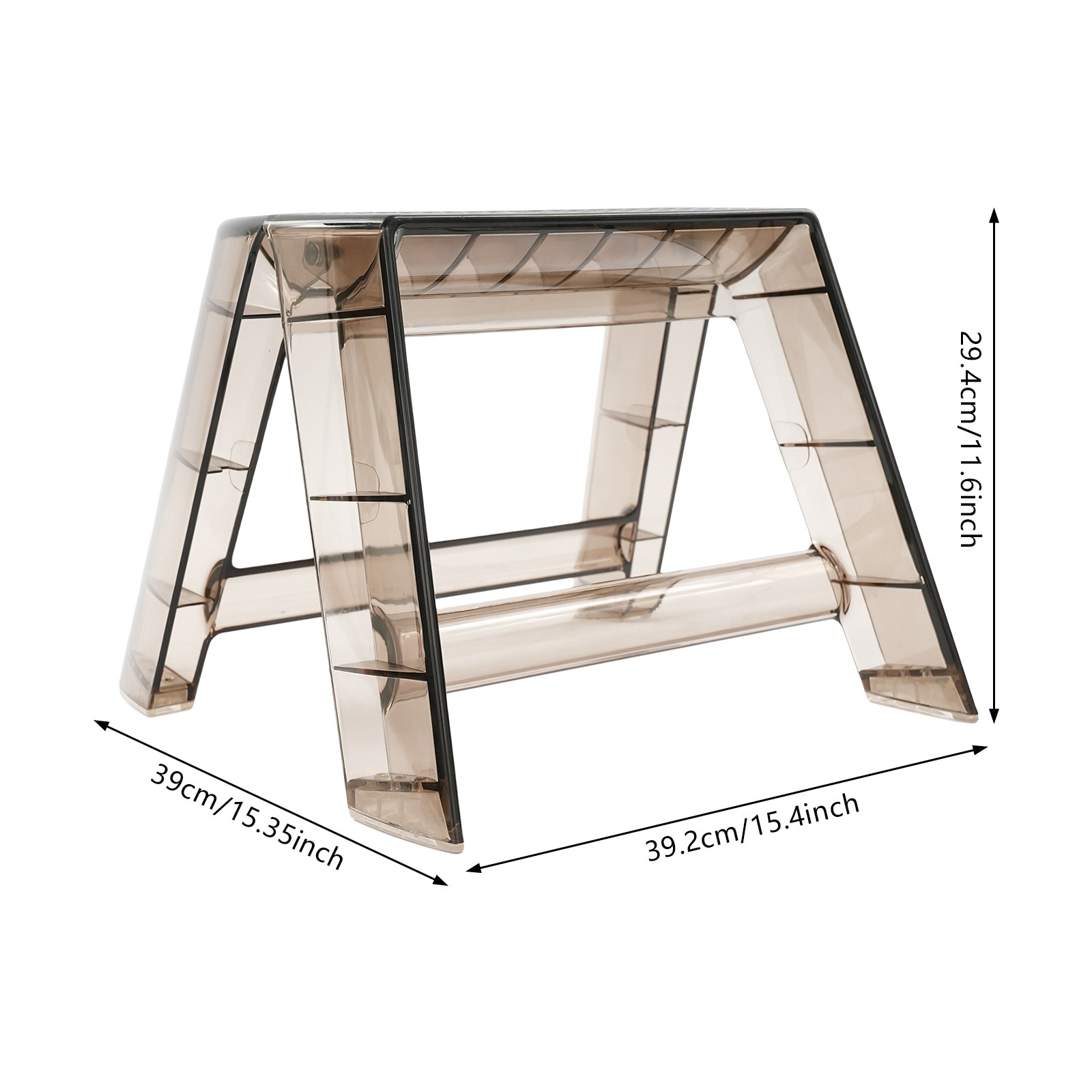Protable Step Ladder, Step Stool for Adults, Clear Stool for Indoor Outdoor