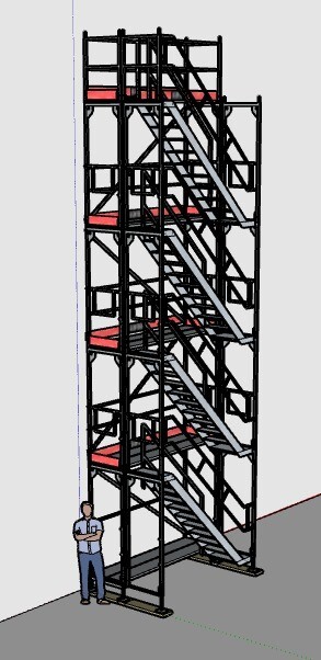 Scaffolding tower 26.73m² aluminum scaffolding Skele scaffolding Scaffolding
