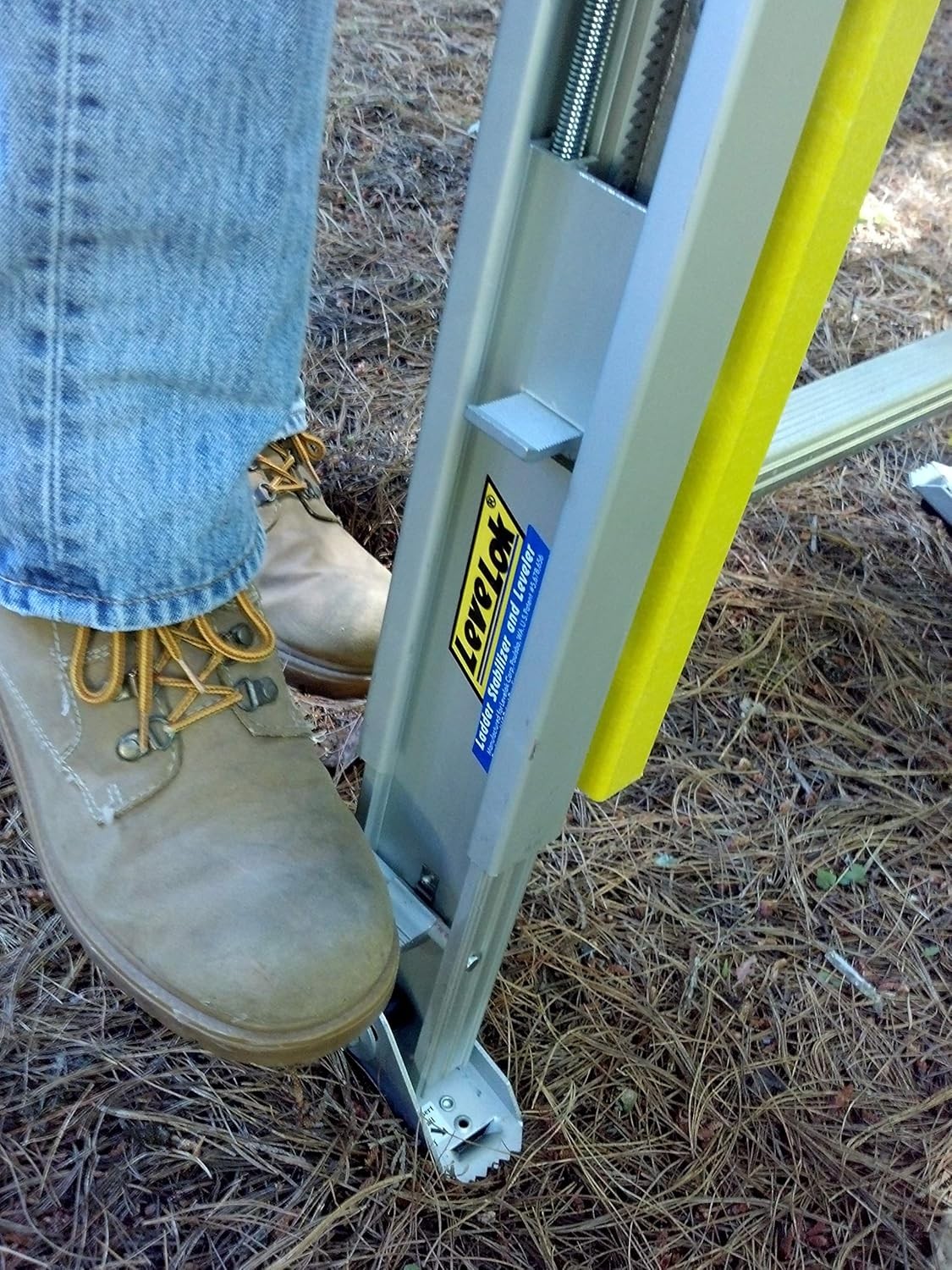LeveLok LL-STB-1AL Ladder Levelers Permanent Mount Style Aluminum – 2 Levelers