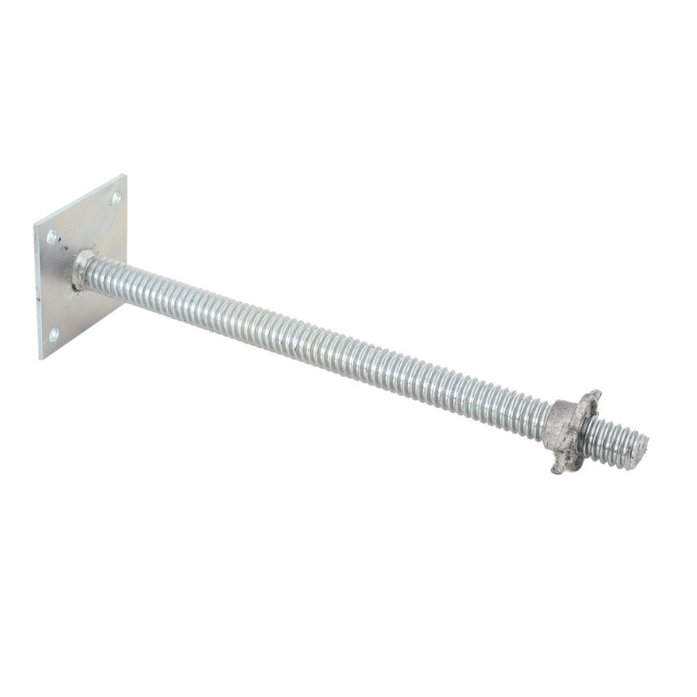 4Pcs Adjustable Leveling Jacks 18″ Scaffolding Solid Screw Jack with Base Plate