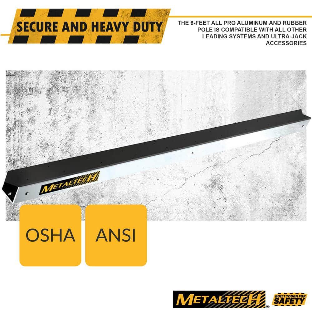 Metaltech 6 ft. Aluminum Pro Pole For Ultra-Jack Adjustable Scaffolding System