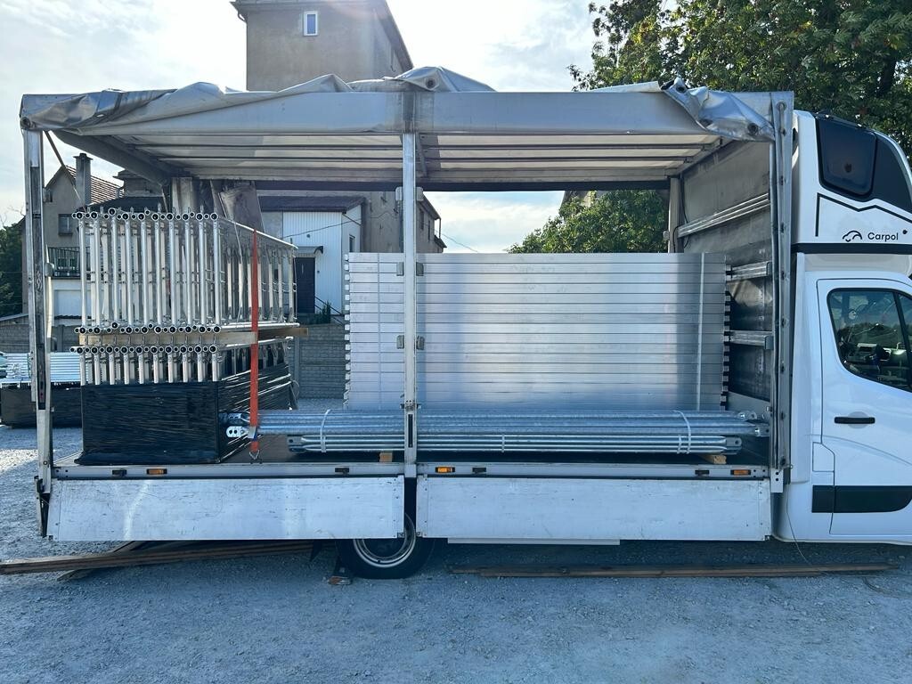 Scaffolding 72qm aluminum frame aluminum scaffolding 6x12m Alu-scaff 74
