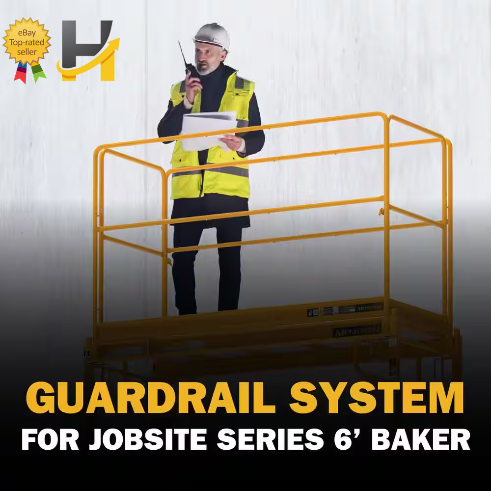 MetalTech 6ft Steel Scaffold Guardrail System for Baker Tower I-CISGRJP NEW